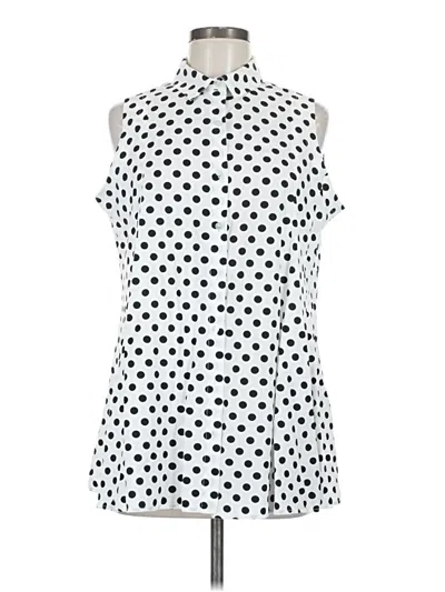 Pre-owned Assorted Brands Sleeveless Blouse In White