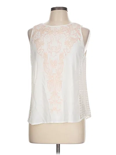 Pre-owned Assorted Brands Sleeveless Blouse In White