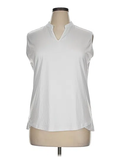Pre-owned Assorted Brands Sleeveless Blouse In White