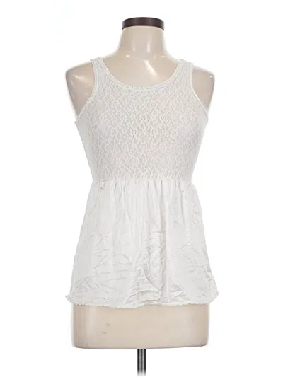 Pre-owned Assorted Brands Sleeveless Blouse In White
