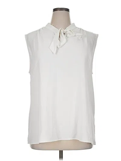 Pre-owned Assorted Brands Sleeveless Blouse In White