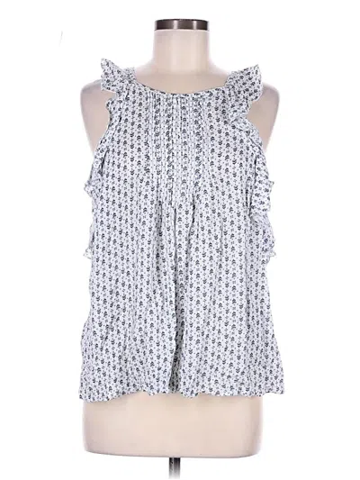 Pre-owned Assorted Brands Sleeveless Blouse In White