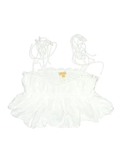 Pre-owned Assorted Brands Kids' Sleeveless Blouse In White