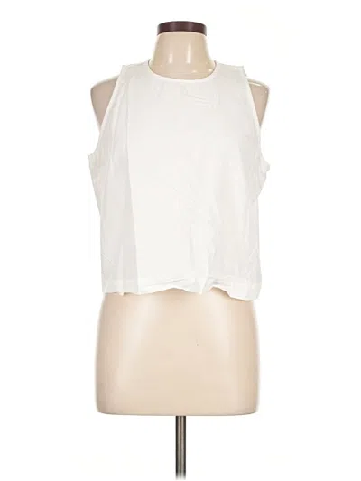 Pre-owned Assorted Brands Sleeveless Blouse In White