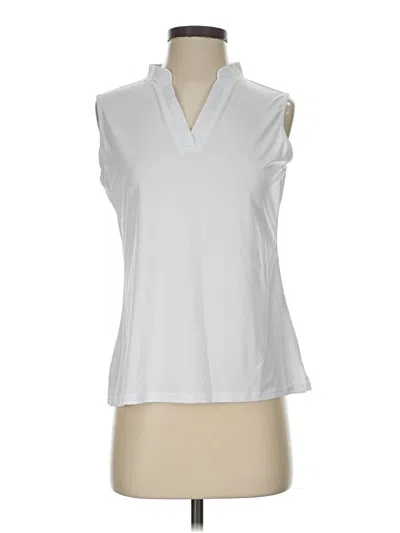 Pre-owned Assorted Brands Sleeveless Blouse In White
