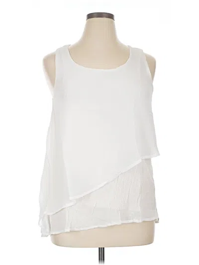 Pre-owned Assorted Brands Sleeveless Blouse In White
