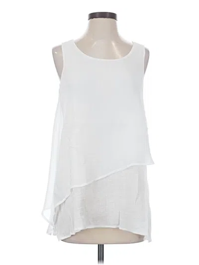 Pre-owned Assorted Brands Sleeveless Blouse In White