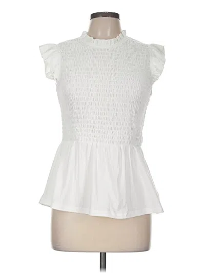 Assorted Brands Sleeveless Blouse In White