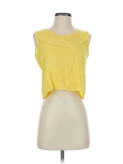 Pre-owned Assorted Brands Sleeveless Blouse In Yellow