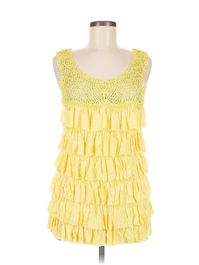 Pre-owned Assorted Brands Sleeveless Blouse In Yellow