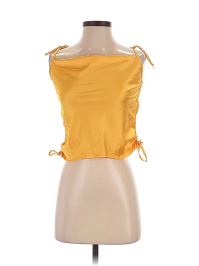 Pre-owned Assorted Brands Sleeveless Blouse In Yellow