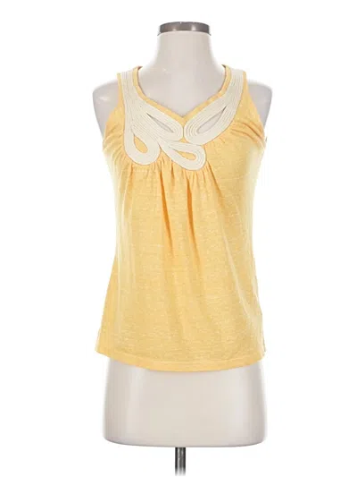 Pre-owned Assorted Brands Sleeveless Blouse In Yellow
