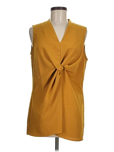 Pre-owned Assorted Brands Sleeveless Blouse In Yellow