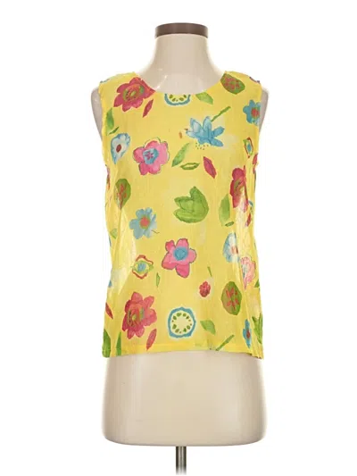 Pre-owned Assorted Brands Sleeveless Blouse In Yellow