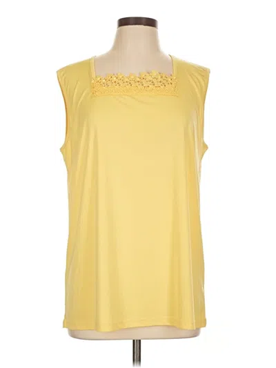 Pre-owned Assorted Brands Sleeveless Blouse In Yellow