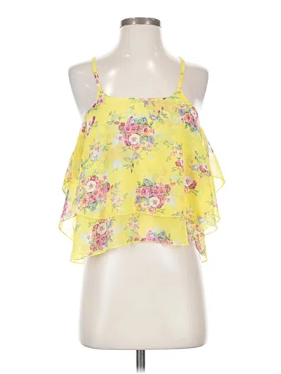 Pre-owned Assorted Brands Sleeveless Blouse In Yellow