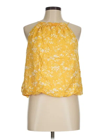 Pre-owned Assorted Brands Sleeveless Blouse In Yellow