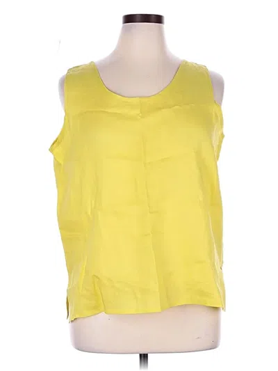 Pre-owned Assorted Brands Sleeveless Blouse In Yellow