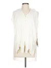 Assorted Brands Sleeveless Button Down Shirt In White