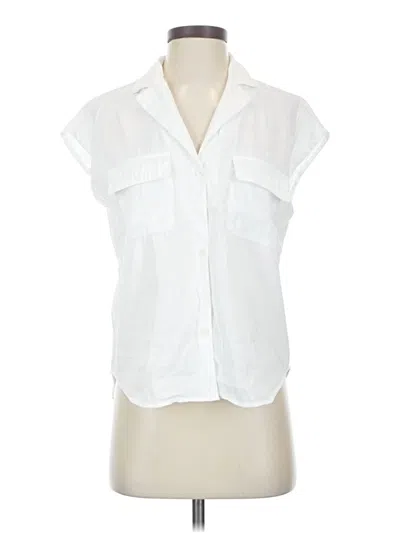 Pre-owned Assorted Brands Sleeveless Button Down Shirt In White