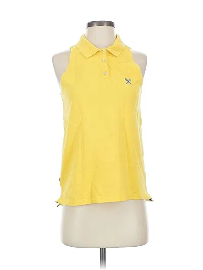 Pre-owned Assorted Brands Sleeveless Button Down Shirt In Yellow