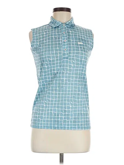Pre-owned Assorted Brands Sleeveless Polo Shirt In Blue