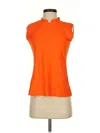 Assorted Brands Sleeveless Polo Shirt In Orange