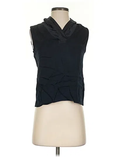Pre-owned Assorted Brands Sleeveless Silk Top Black Cowl Neck Tops