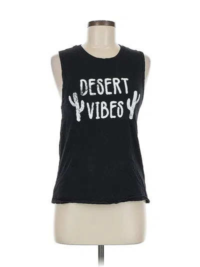 Pre-owned Assorted Brands Sleeveless T-shirt In Black