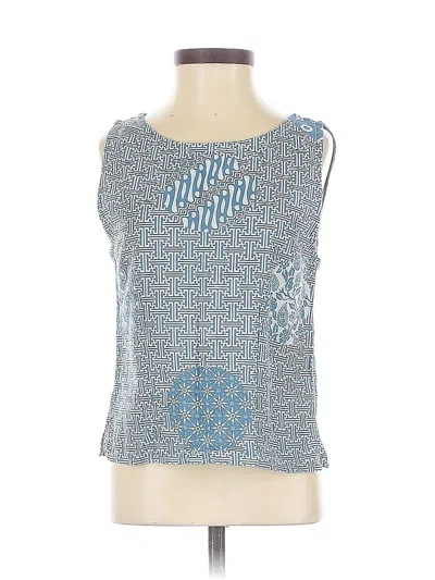 Pre-owned Assorted Brands Sleeveless T-shirt In Blue