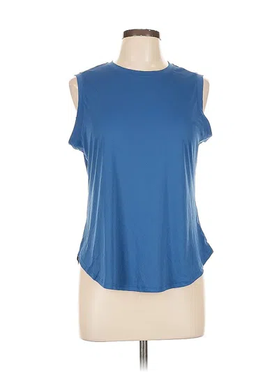 Pre-owned Assorted Brands Sleeveless T-shirt In Blue