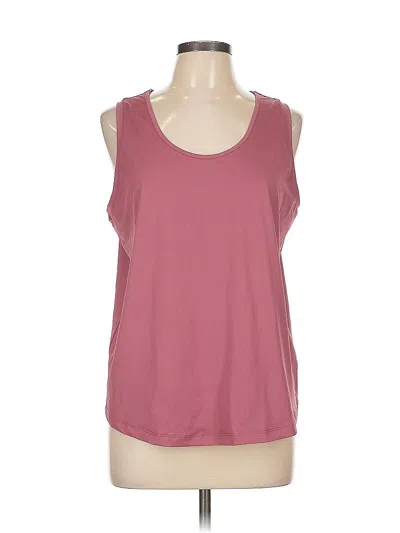 Pre-owned Assorted Brands Sleeveless T-shirt In Burgundy