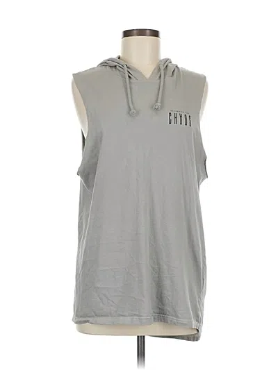 Pre-owned Assorted Brands Sleeveless T-shirt In Gray