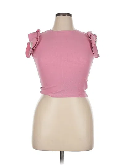 Pre-owned Assorted Brands Sleeveless T-shirt In Pink