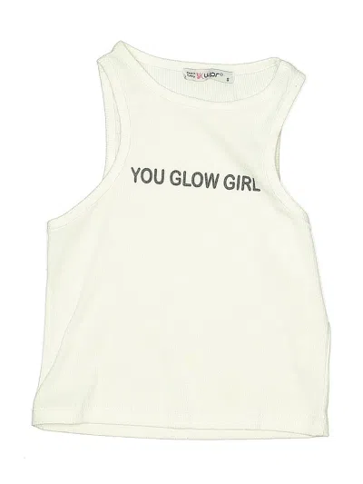 Pre-owned Assorted Brands Kids' Sleeveless T-shirt In White