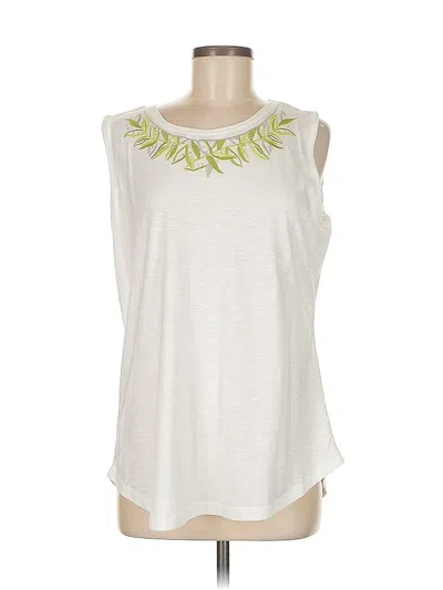 Pre-owned Assorted Brands Sleeveless T-shirt In White