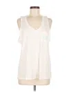 Assorted Brands Sleeveless T-shirt In White