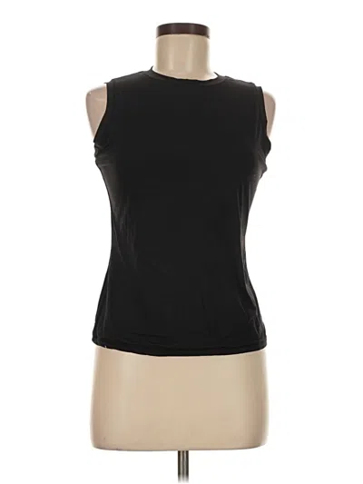 Pre-owned Assorted Brands Sleeveless Top Black Boatneck Tops