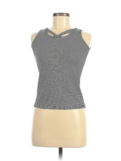 Pre-owned Assorted Brands Sleeveless Top Black Halter Neckline Tops