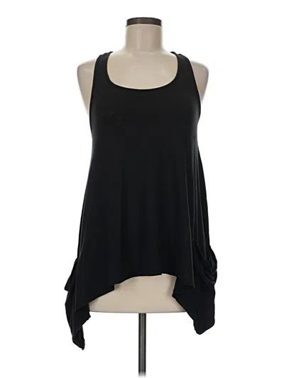 Pre-owned Assorted Brands Sleeveless Top Black Halter Neckline Tops
