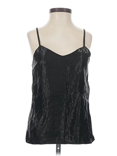 Pre-owned Assorted Brands Sleeveless Top Black Halter Neckline Tops