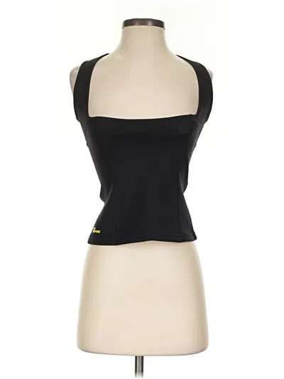 Pre-owned Assorted Brands Sleeveless Top Black Halter Neckline Tops