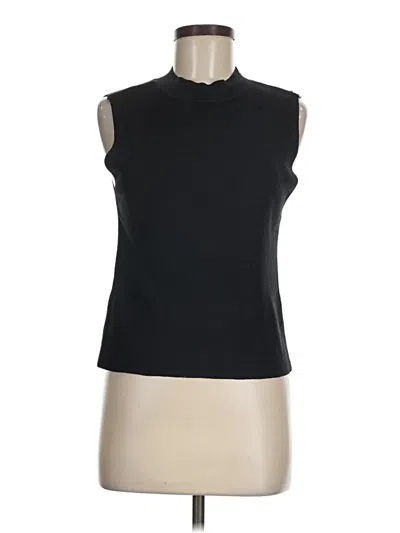 Pre-owned Assorted Brands Sleeveless Top Black High Neck Tops