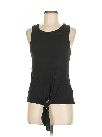 Pre-owned Assorted Brands Sleeveless Top Black Keyhole Neckline Tops
