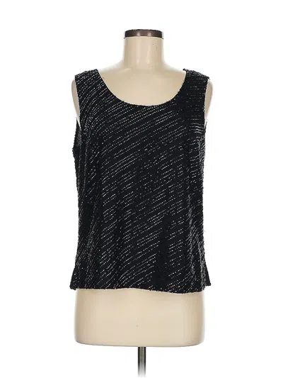 Pre-owned Assorted Brands Sleeveless Top Black Scoop Neck Tops