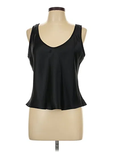 Pre-owned Assorted Brands Sleeveless Top Black Scoop Neck Tops