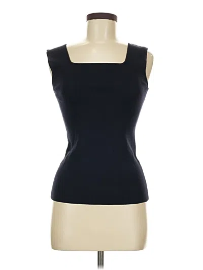 Pre-owned Assorted Brands Sleeveless Top Black Scoop Neck Tops