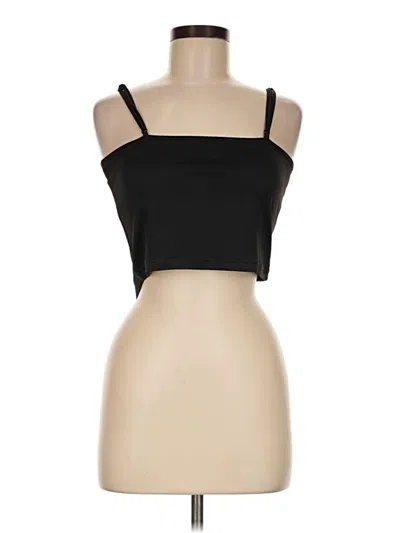 Pre-owned Assorted Brands Sleeveless Top Black Strapless Neckline Tops