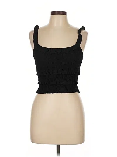 Pre-owned Assorted Brands Sleeveless Top Black Sweetheart Neckline Tops
