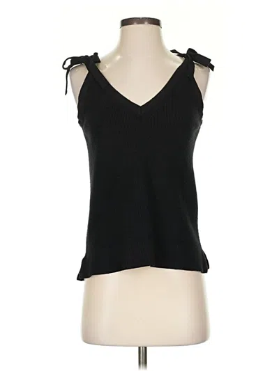 Pre-owned Assorted Brands Sleeveless Top Black Sweetheart Neckline Tops